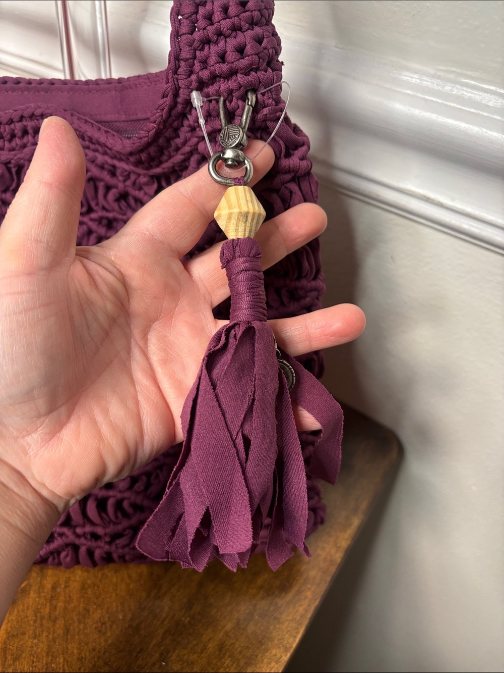 The SAK Carlisle handwoven plum crossbody bag- NEW (NWT) - Picture 5 of 14